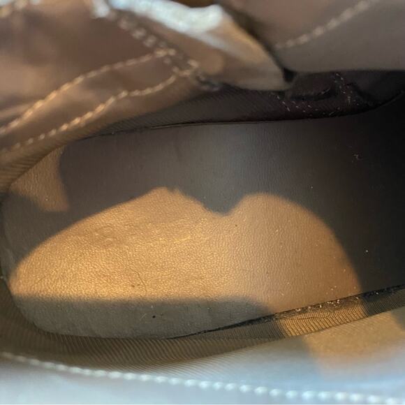 Bamboo Beige Ankle Boot Block Heel Women's Shoe Size 10 - Picture 6 of 7